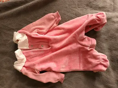 Enterito rosa con conejo para bebé - miniatura 2