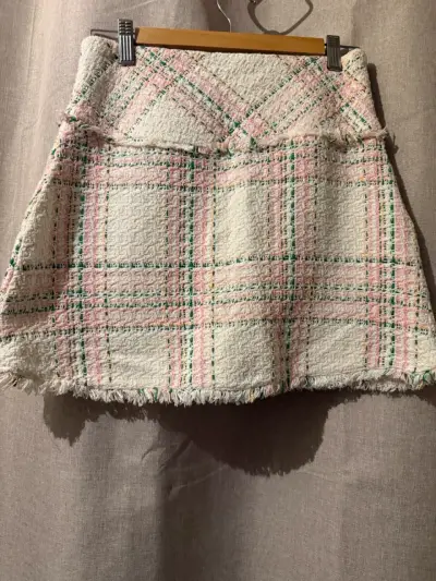 Falda de tela escocesa rosada - miniatura 2