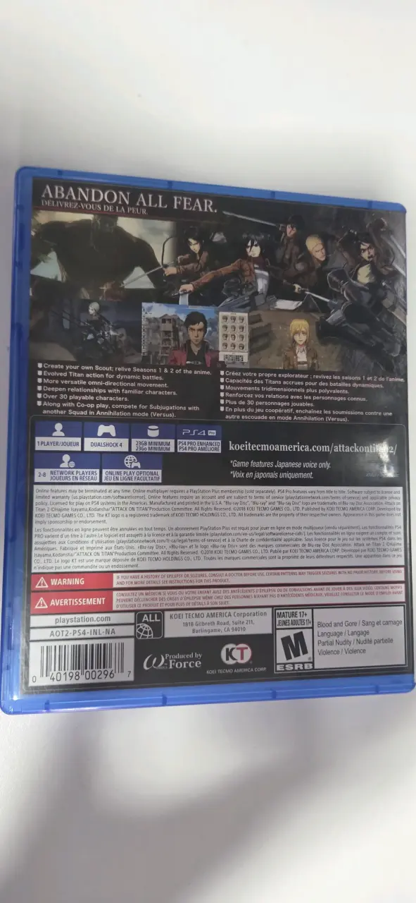 Juego PS4 Attack on Titan 2 - 2