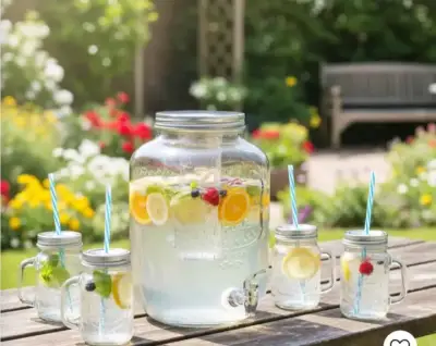 Set dispensador y mason jars cobre - miniatura 2