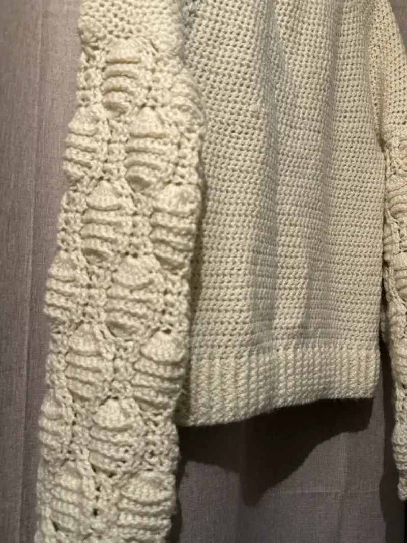 Suéter tejido beige - 2
