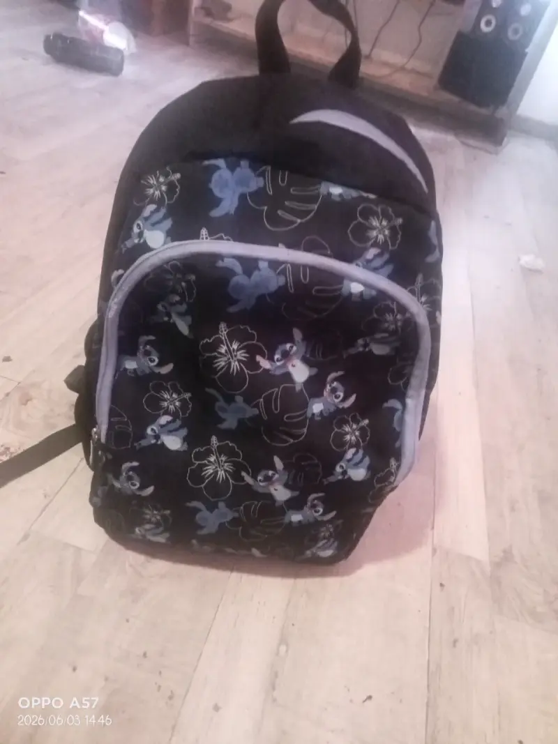 Mochila estampada floral