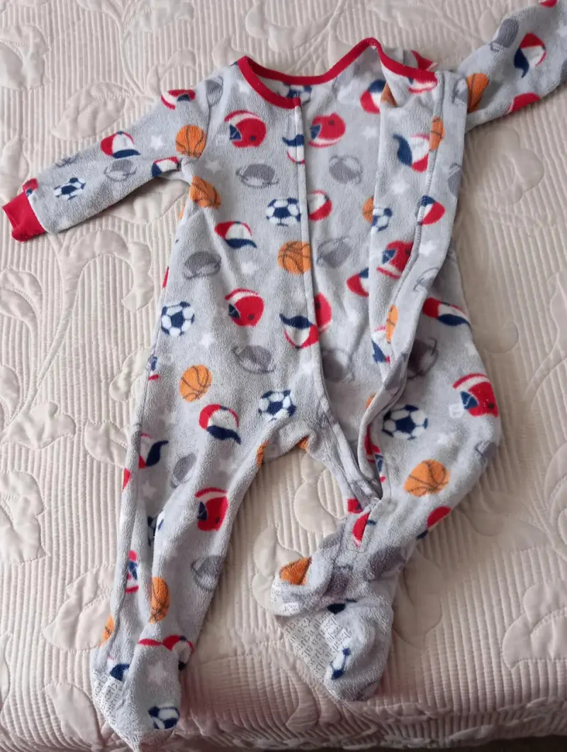 Pijamas de polar para bebé talla 12 meses mas un l - 2