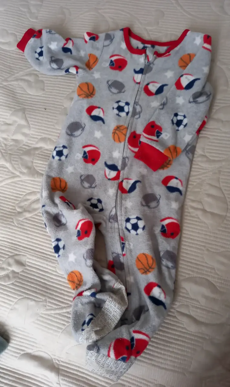 Pijamas de polar para bebé talla 12 meses mas un l - 4