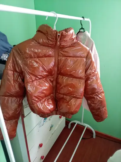 Chaqueta inflable marrón - miniatura 1