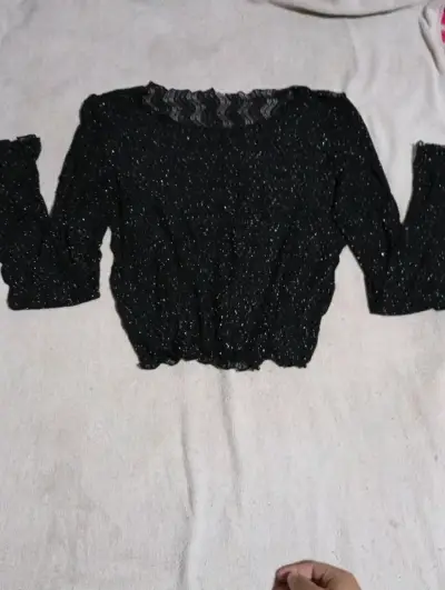 Polera negra brillante - miniatura 1