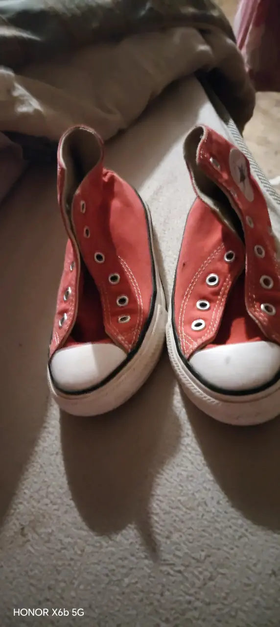 Zapatillas rojas sin cordones, ropa Niña - 1