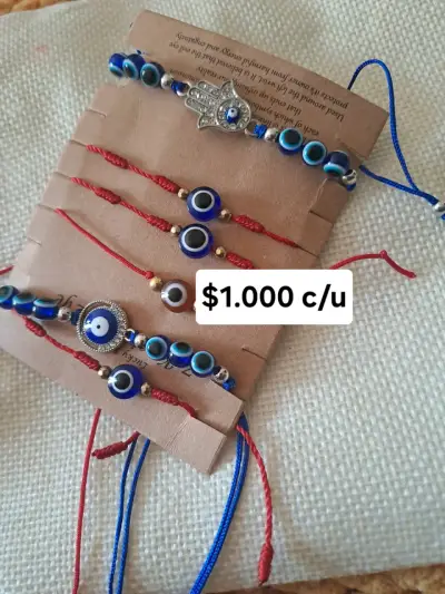 Pulseras de nudo con ojo turco - miniatura 2