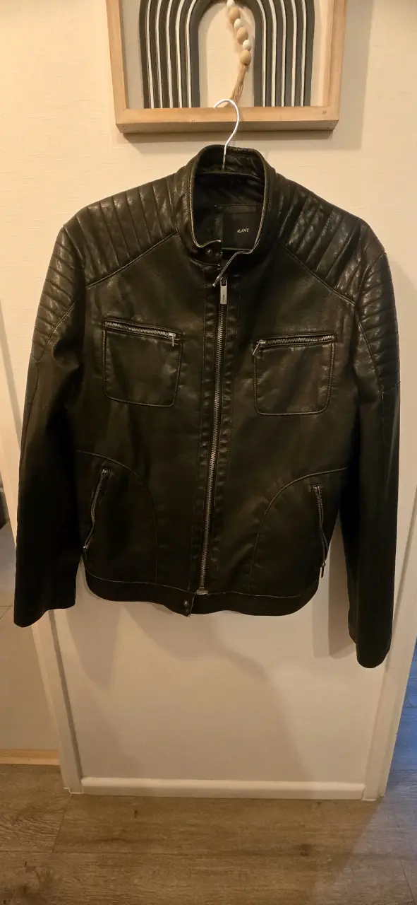 Chaqueta de cuero negra Alaniz - 1