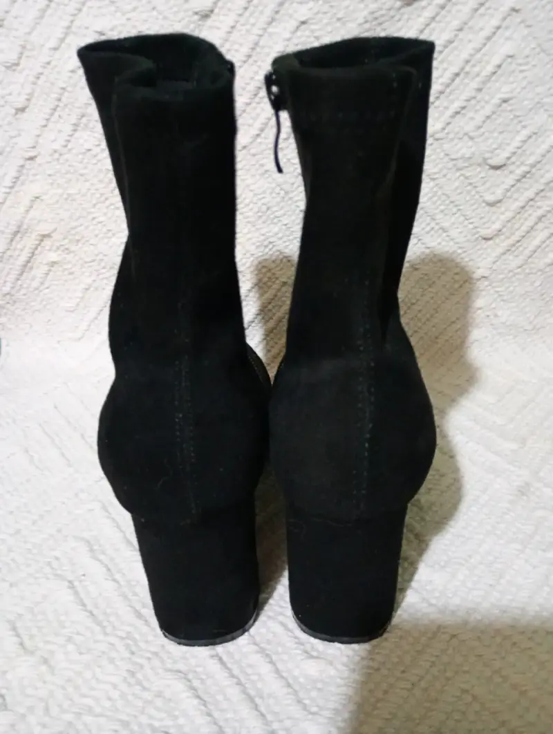 Botines negros de gamuza N° 36 - 3