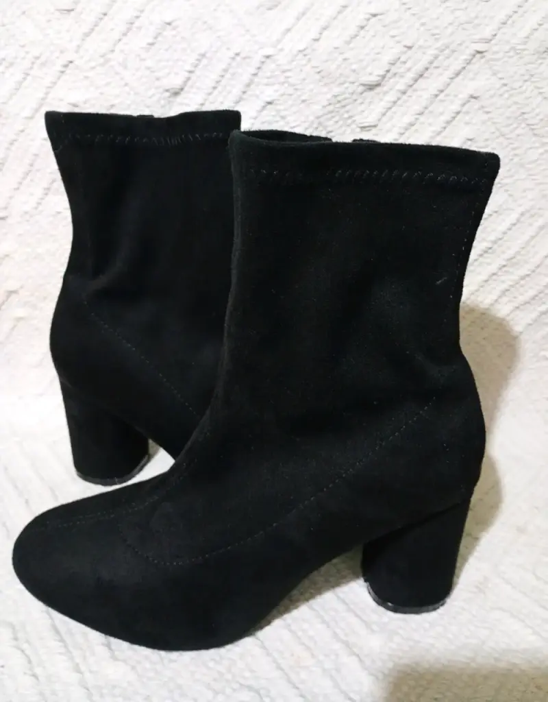 Botines negros de gamuza N° 36 - 4
