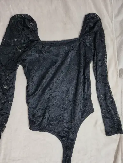Body de encaje negro - miniatura 1