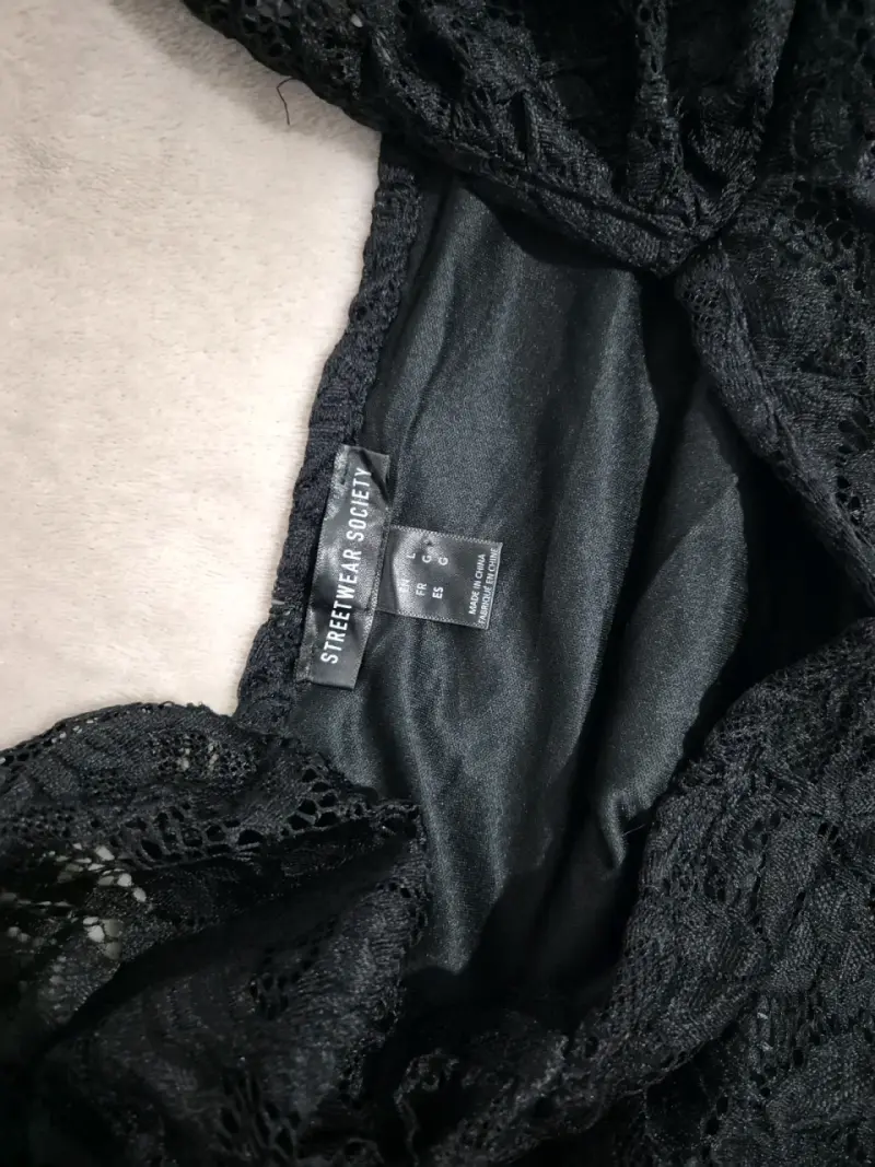 Body de encaje negro - 3