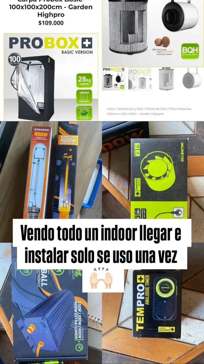 Kit de cultivo indoor completo Probox - 1