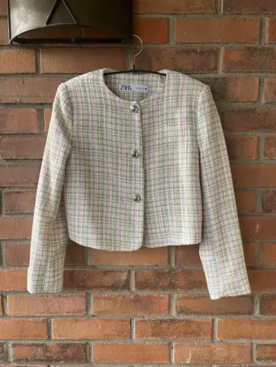 Chaqueta de tweed Zara S - miniatura 1