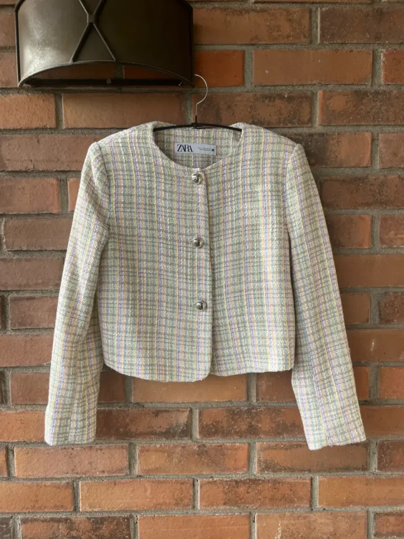 Chaqueta de tweed Zara S - 2