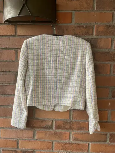 Chaqueta de tweed Zara S - miniatura 3