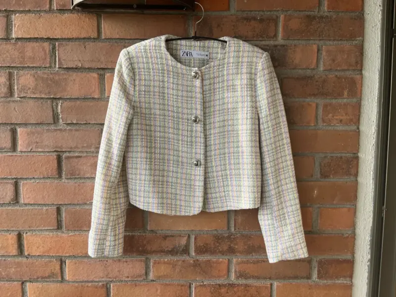Chaqueta de tweed Zara S - 4