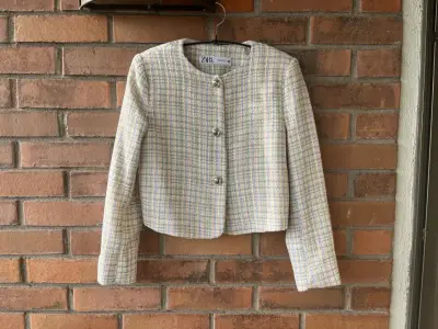 Chaqueta de tweed Zara S - miniatura 4
