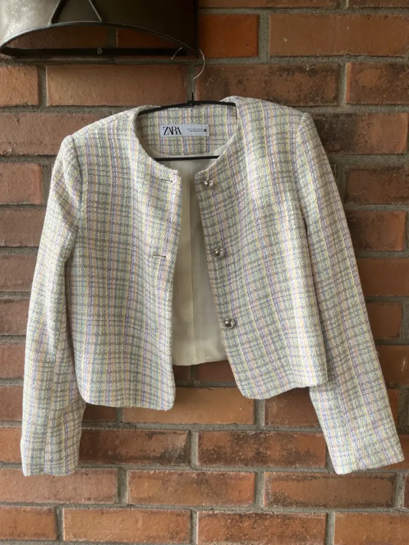 Chaqueta de tweed Zara S - 5
