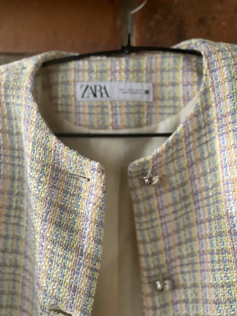Chaqueta de tweed Zara S - 6