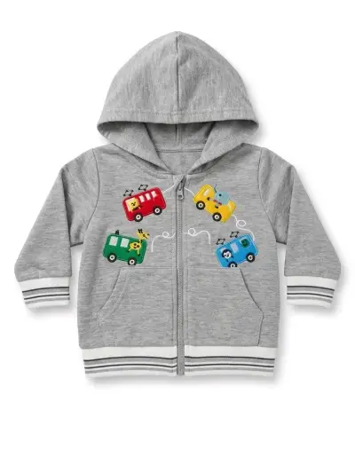 Polerón gris para niños - miniatura 1