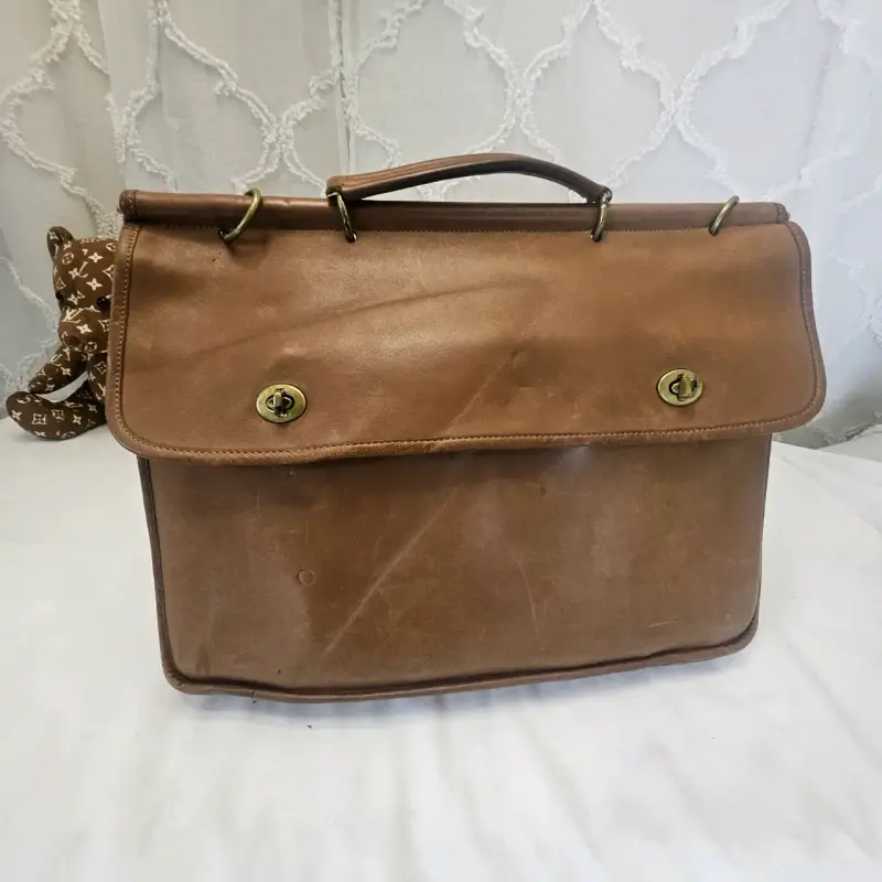 Maletín de cuero vintage - 5