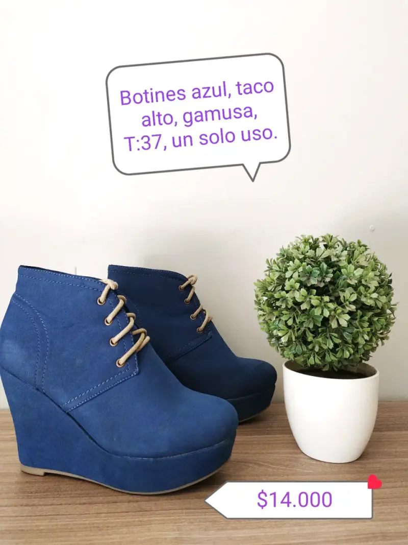 Botines taco alto - 1