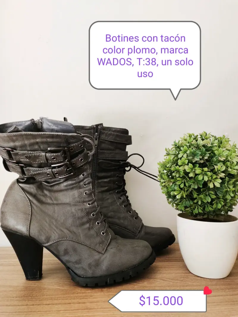 Botines taco alto - 2