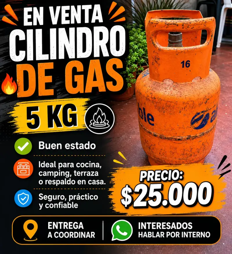 Cilindro de gas 5 kg