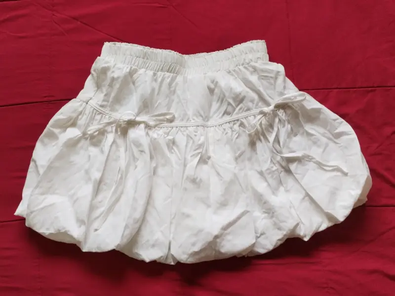 Falda blanca holgada - 1