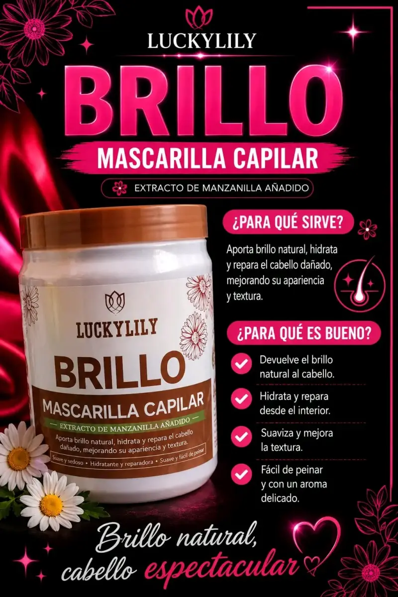 Mascarilla capilar brillo LuckyLily - 1