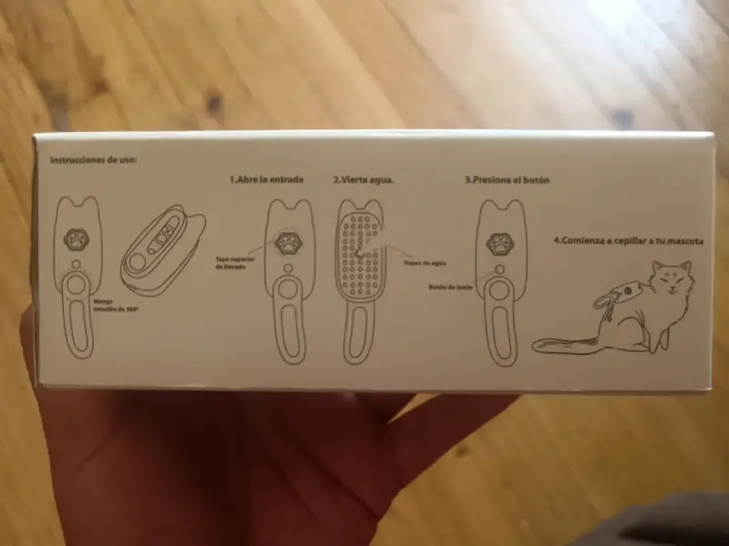 Cepillo mascota vapor frío USB - 2