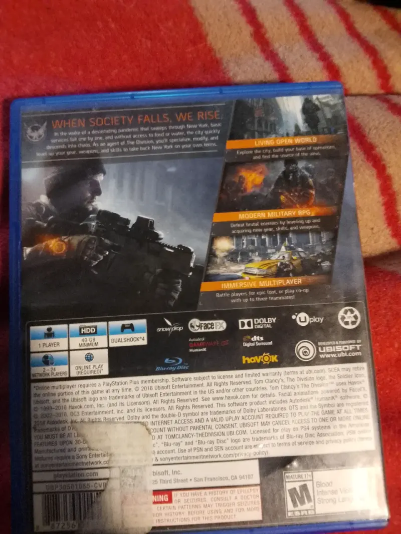 Juego PS4 thedivision, callofduty,fiaformula - 2