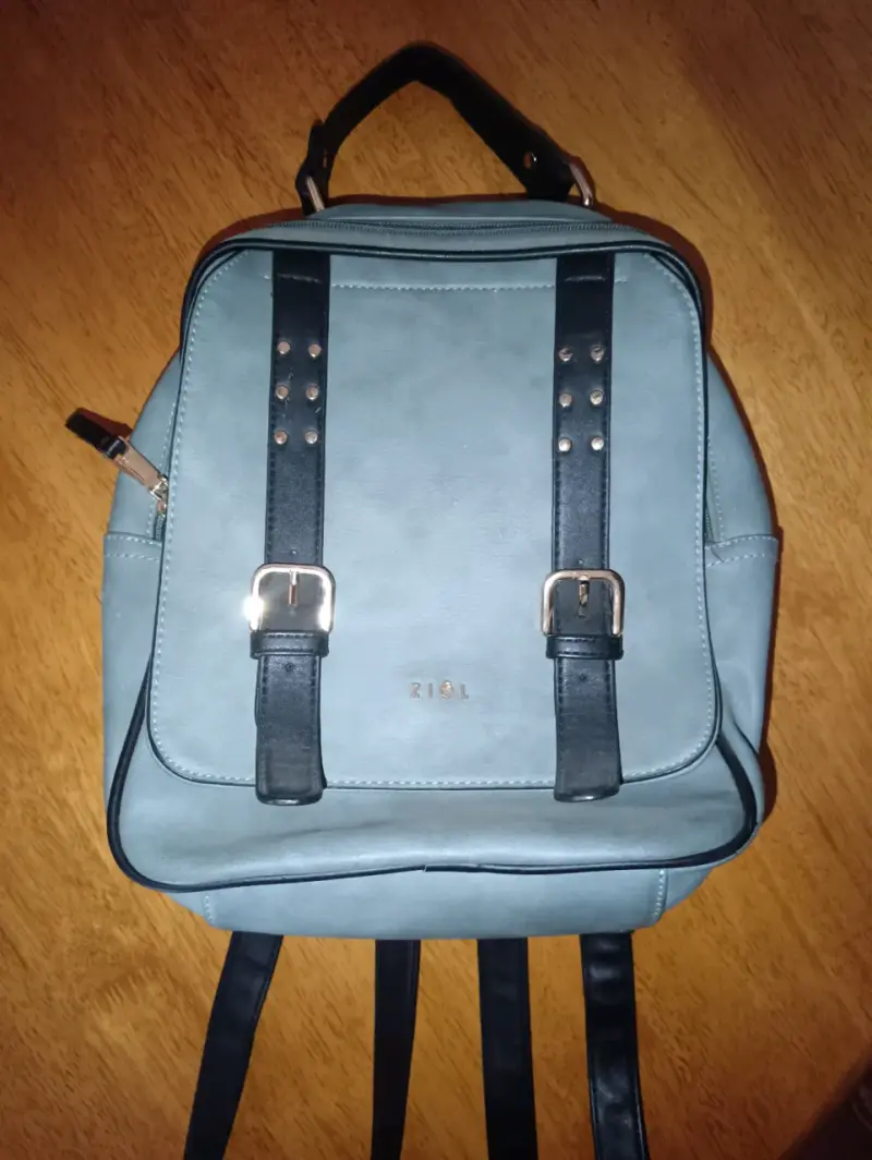 Mochila azul estilo urbano - 1