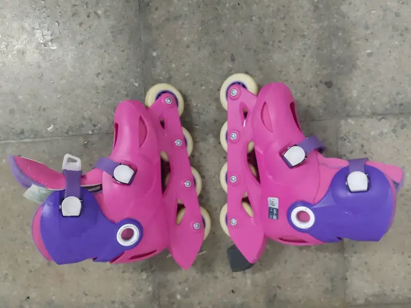 Patines en línea rosa y morado - 1