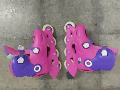 Patines en línea rosa y morado - miniatura 1