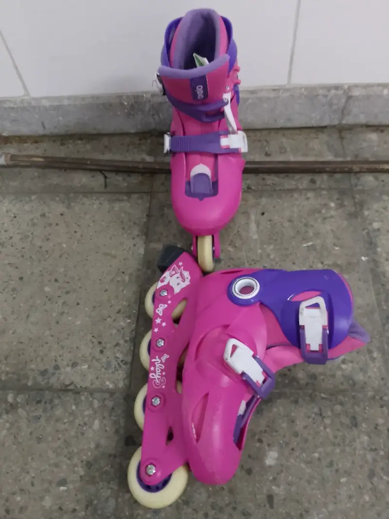 Patines en línea rosa y morado - 6