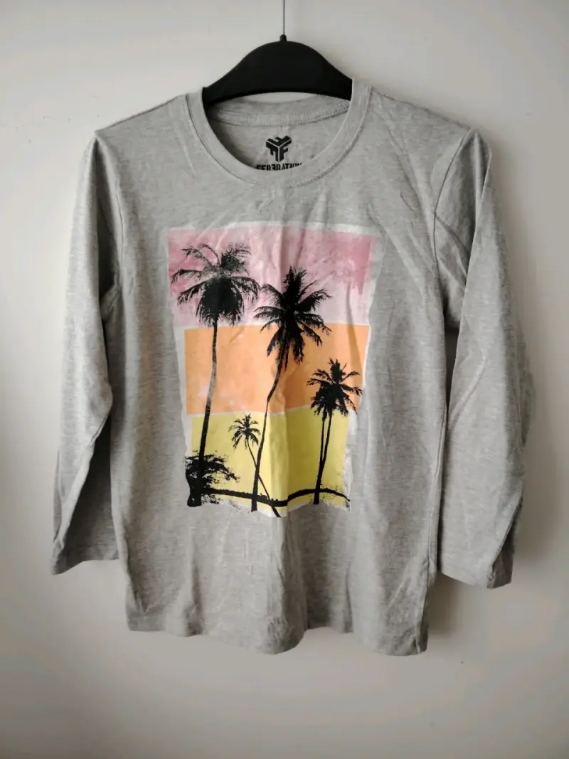 Polera manga larga estampada - 2