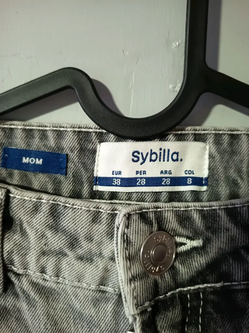 Mom jeans grises Sybilla - 2