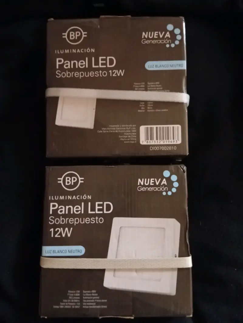 Panel LED sobrepuesto 12W - 1
