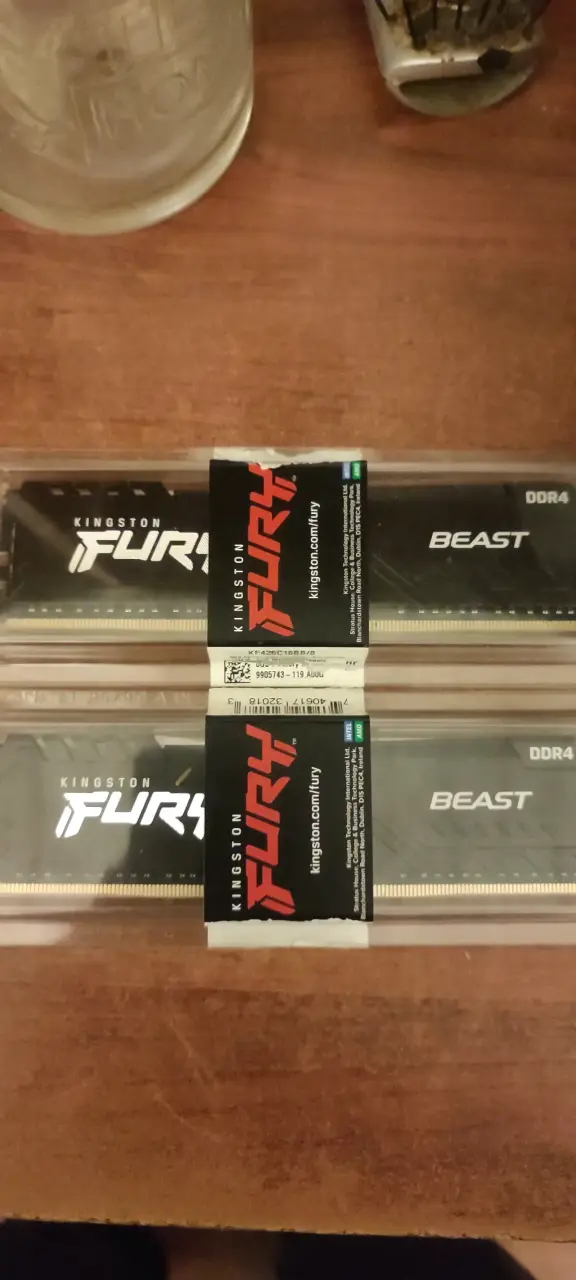 Memoria RAM 16GB (2x8) Kingston Fury DDR4 2666mhz - 2