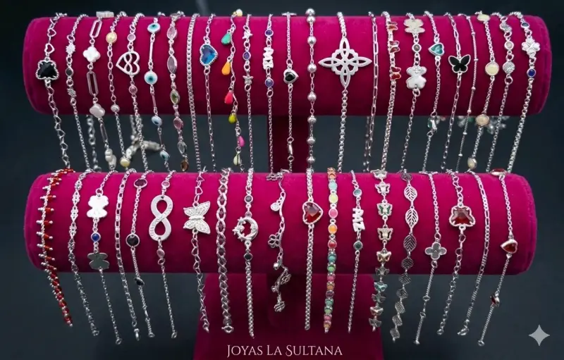 Pulseras de plata variadas - 1