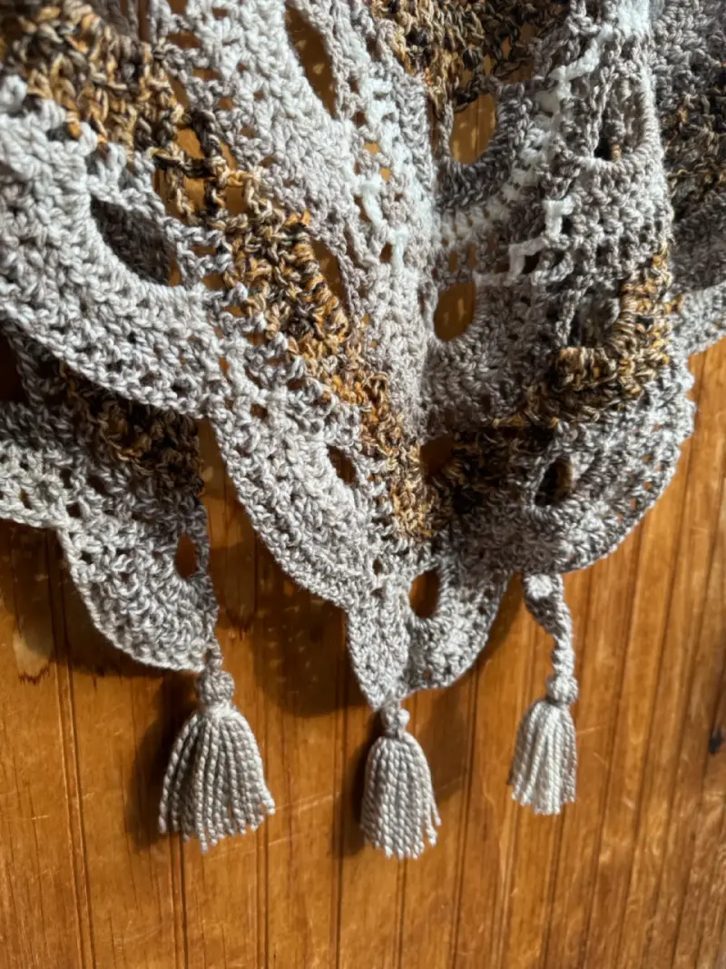 Chal tejido a crochet - 3