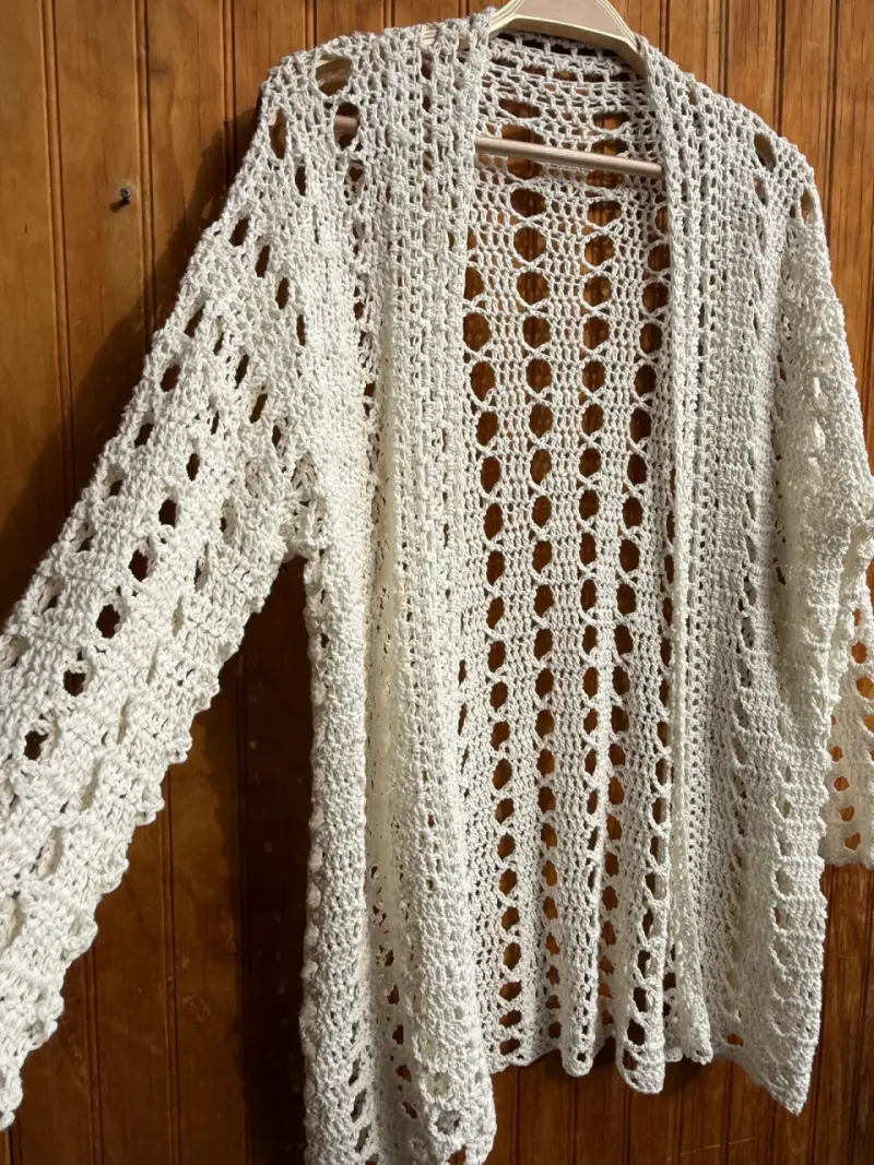 Cardigan tejido blanco - 2