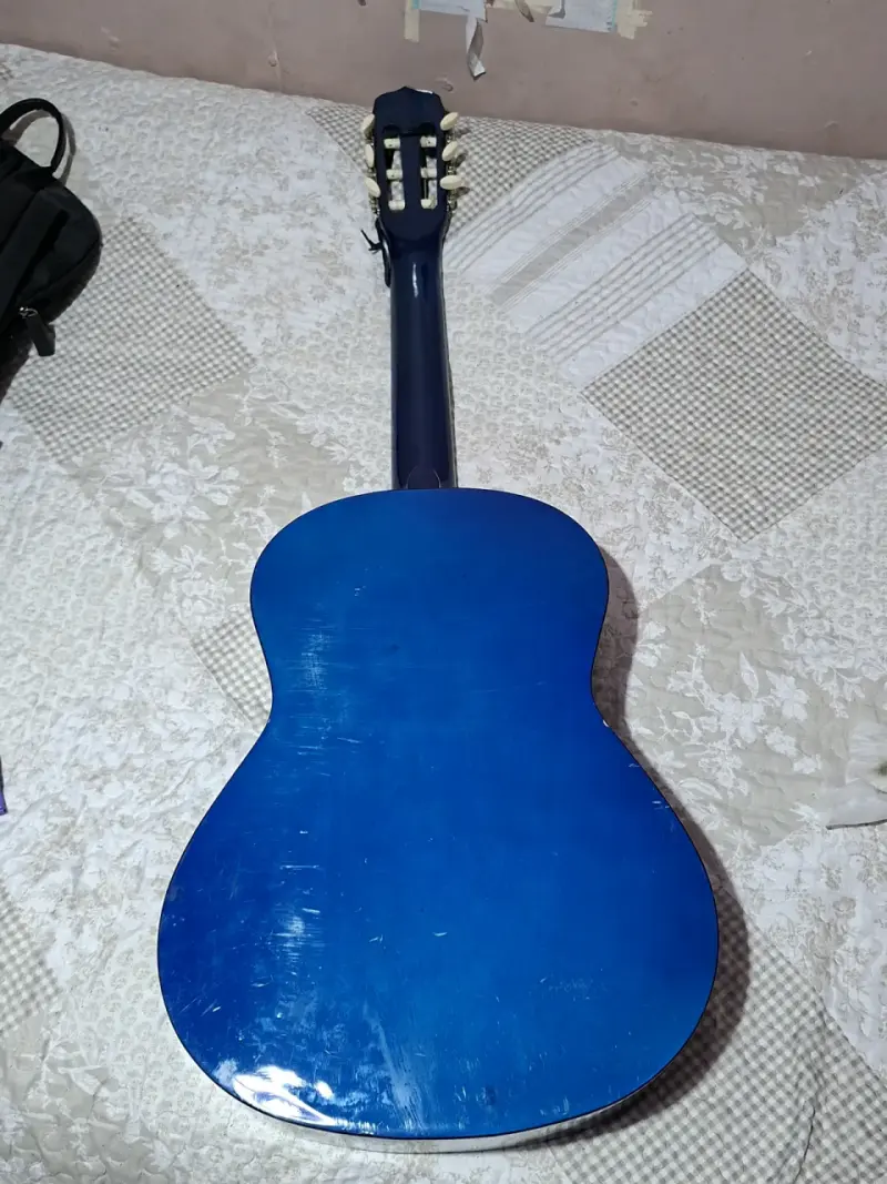 Guitarra acústica azul Pecaya - 2