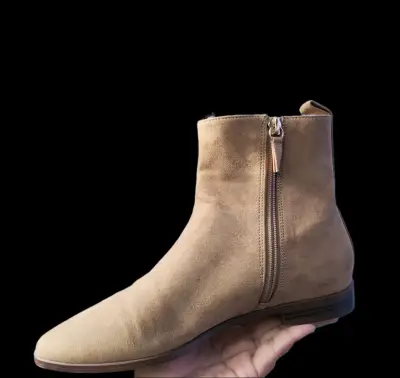 Botines marrones de gamuza - miniatura 1