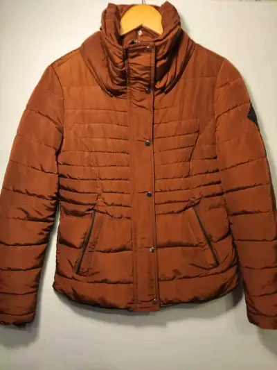 Chaqueta marrón acolchada - miniatura 1