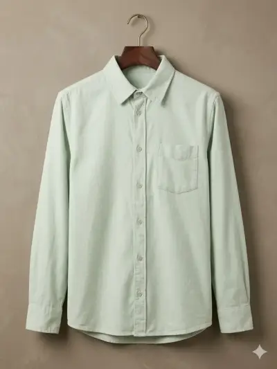Camisa verde claro de niño - miniatura 1