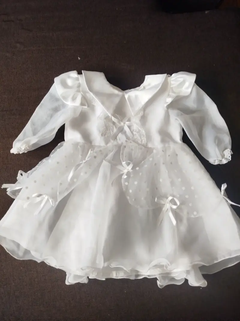Vestido de bautizo blanco - 1